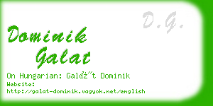 dominik galat business card